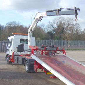 Camion con gru renault midlum